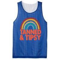 Zgbb Rainbow Tanned And Tipsy Ing Summer Beach Lover Great Gift Mesh Reversible Basketball Jersey Tank