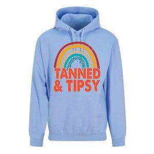 Zgbb Rainbow Tanned And Tipsy Ing Summer Beach Lover Great Gift Unisex Surf Hoodie