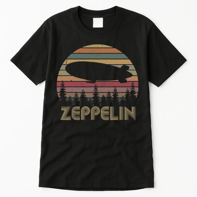 Zeppelin Retro Vintage Sunset 70s 80s Distressed Dirigible Tall T-Shirt