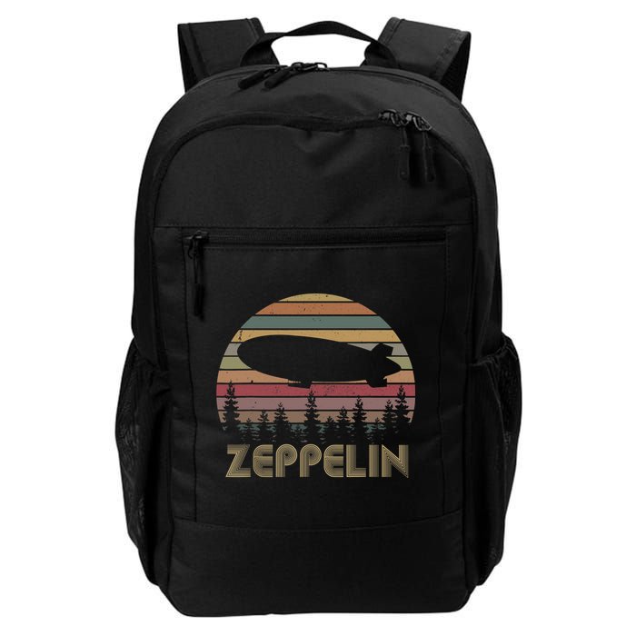 Zeppelin Retro Vintage Sunset 70s 80s Distressed Dirigible Backpack