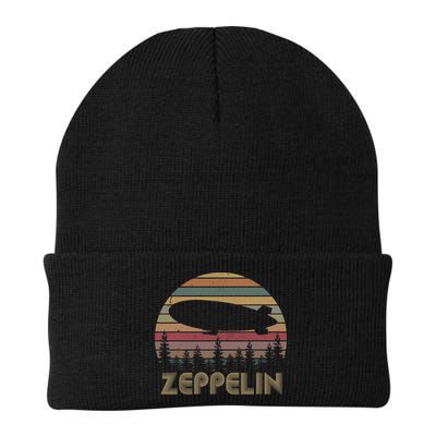 Zeppelin Retro Vintage Sunset 70s 80s Distressed Dirigible Beanie