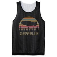 Zeppelin Retro Vintage Sunset 70s 80s Distressed Dirigible Mesh Reversible Basketball Jersey Tank