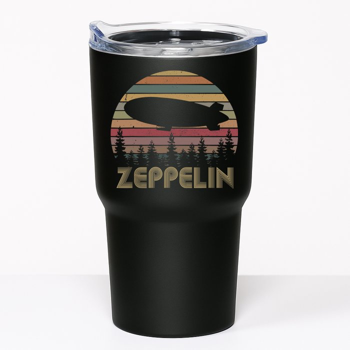 Zeppelin Retro Vintage Sunset 70s 80s Distressed Dirigible Tumbler