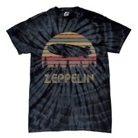 Zeppelin Retro Vintage Sunset 70s 80s Distressed Dirigible Tie-Dye T-Shirt