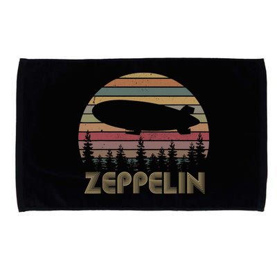 Zeppelin Retro Vintage Sunset 70s 80s Distressed Dirigible Microfiber Hand Towel