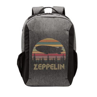 Zeppelin Retro Vintage Sunset 70s 80s Distressed Dirigible Vector Backpack