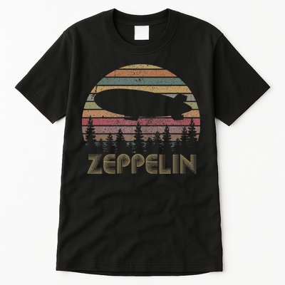 Zeppelin Retro Vintage Sunset 70s 80s Distressed Tall T-Shirt