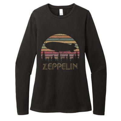 Zeppelin Retro Vintage Sunset 70s 80s Womens CVC Long Sleeve Shirt