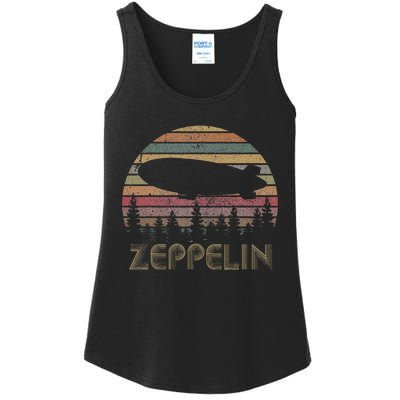 Zeppelin Retro Vintage Sunset 70s 80s Ladies Essential Tank