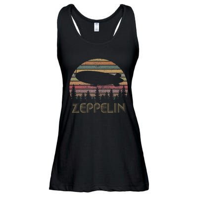 Zeppelin Retro Vintage Sunset 70s 80s Ladies Essential Flowy Tank