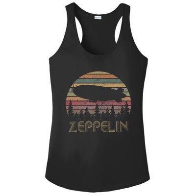 Zeppelin Retro Vintage Sunset 70s 80s Ladies PosiCharge Competitor Racerback Tank