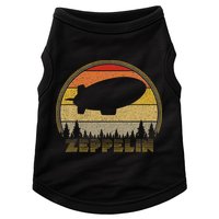 Zeppelin Retro Vintage Sunset 70s 80s Distressed Dirigible Doggie Tank