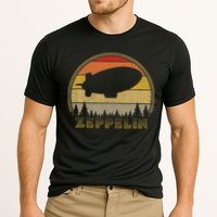Zeppelin Retro Vintage Sunset 70s 80s Distressed Dirigible Performance Shirt