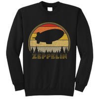 Zeppelin Retro Vintage Sunset 70s 80s Distressed Dirigible Sweatshirt