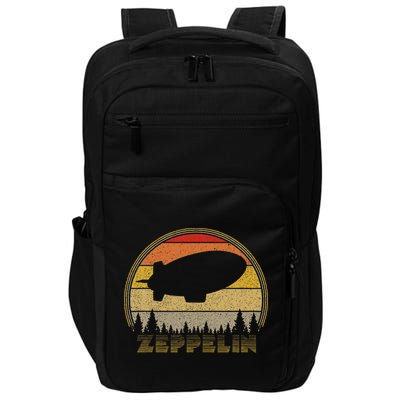 Zeppelin Retro Vintage Sunset 70s 80s Distressed Dirigible Impact Tech Backpack