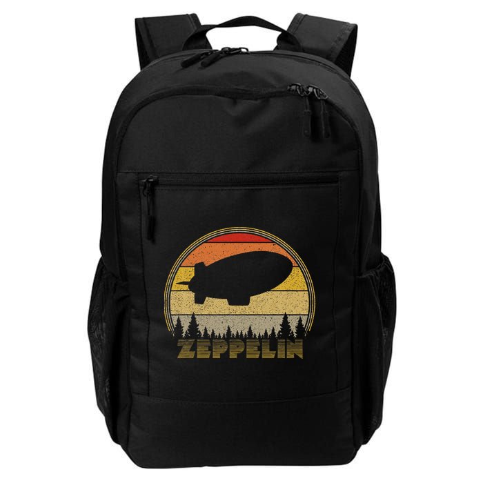 Zeppelin Retro Vintage Sunset 70s 80s Distressed Dirigible Backpack