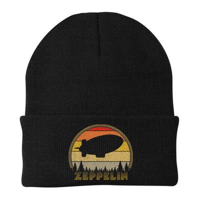 Zeppelin Retro Vintage Sunset 70s 80s Distressed Dirigible Beanie