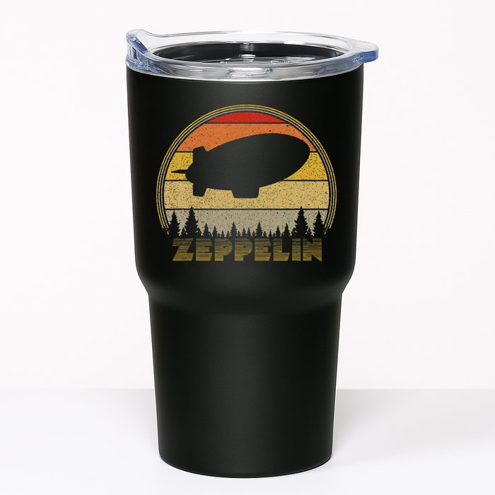 Zeppelin Retro Vintage Sunset 70s 80s Distressed Dirigible Tumbler
