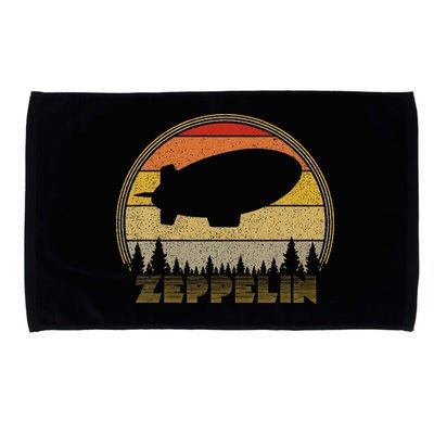 Zeppelin Retro Vintage Sunset 70s 80s Distressed Dirigible Microfiber Hand Towel