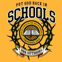 Zach Rushing Wearing Put God Back In Schools Sustainable Knit Beanie