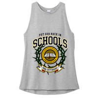 Zach Rushing Wearing Put God Back In Schools Ladies PosiCharge Tri-Blend Wicking Tank