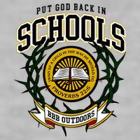 Zach Rushing Wearing Put God Back In Schools Ladies PosiCharge Tri-Blend Wicking Tank