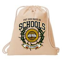 Zach Rushing Wearing Put God Back In Schools Drawstring Bag