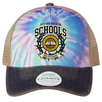 Zach Rushing Wearing Put God Back In Schools Legacy Tie Dye Trucker Hat