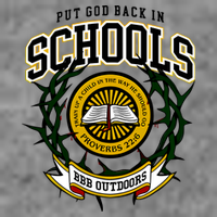 Zach Rushing Wearing Put God Back In Schools 7-Panel Snapback Hat