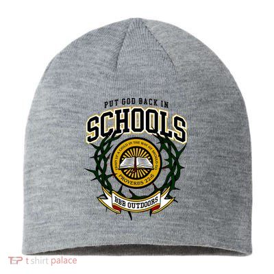 Zach Rushing Wearing Put God Back In Schools Sustainable Beanie