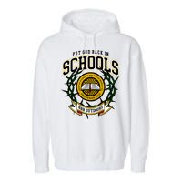 Zach Rushing Wearing Put God Back In Schools Garment-Dyed Fleece Hoodie