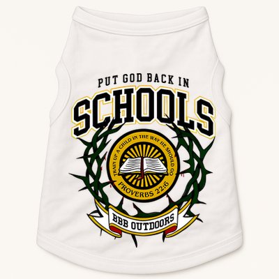 Zach Rushing Wearing Put God Back In Schools Doggie Tank