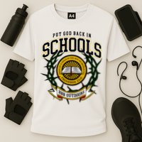 Zach Rushing Wearing Put God Back In Schools Performance Shirt