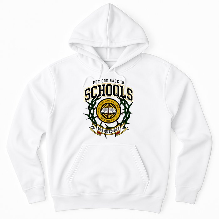 Zach Rushing Wearing Put God Back In Schools Hoodie