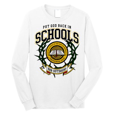 Zach Rushing Wearing Put God Back In Schools Long Sleeve Shirt