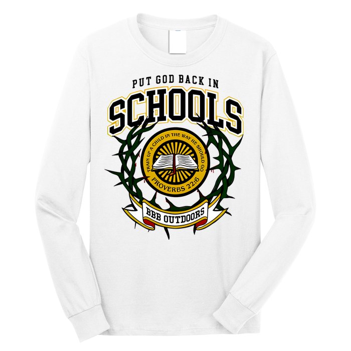 Zach Rushing Wearing Put God Back In Schools Long Sleeve Shirt