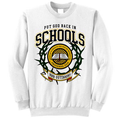 Zach Rushing Wearing Put God Back In Schools Sweatshirt