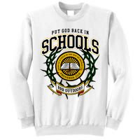 Zach Rushing Wearing Put God Back In Schools Sweatshirt