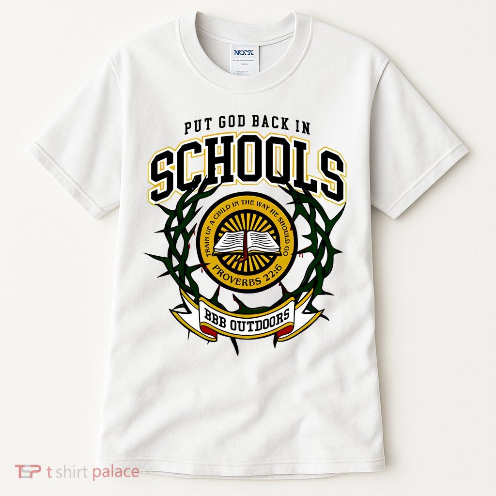 Zach Rushing Wearing Put God Back In Schools Tall T-Shirt
