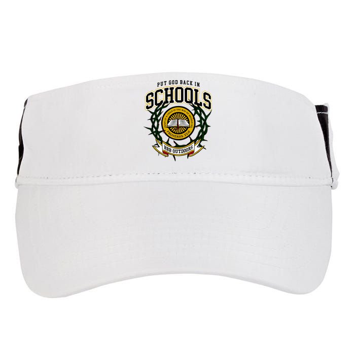 Zach Rushing Wearing Put God Back In Schools Adult Drive Performance Visor