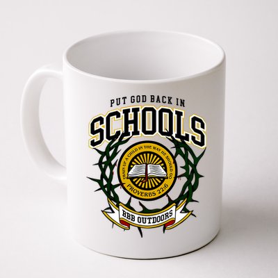 Zach Rushing Wearing Put God Back In Schools Mug
