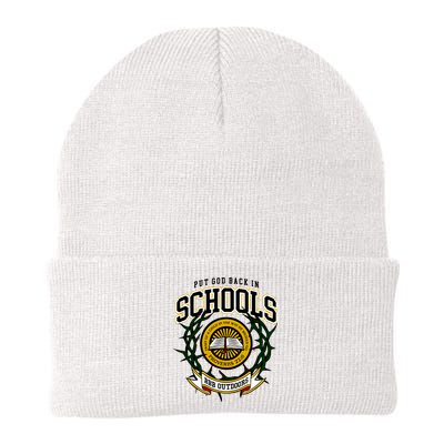 Zach Rushing Wearing Put God Back In Schools Beanie