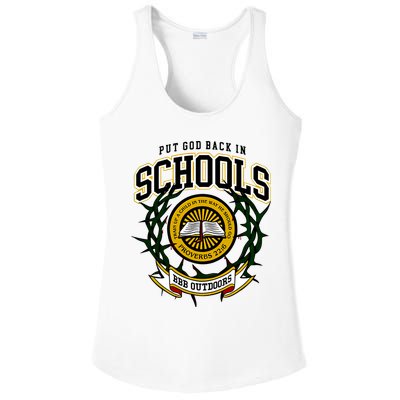 Zach Rushing Wearing Put God Back In Schools Ladies PosiCharge Competitor Racerback Tank