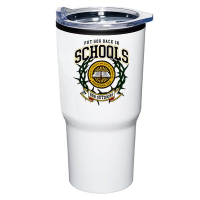 Zach Rushing Wearing Put God Back In Schools Tumbler