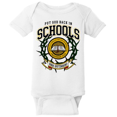 Zach Rushing Wearing Put God Back In Schools Baby Bodysuit