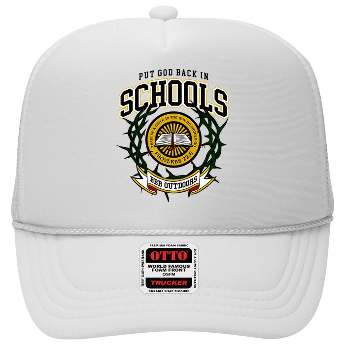 Zach Rushing Wearing Put God Back In Schools Trucker Hat