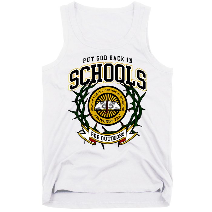 Zach Rushing Wearing Put God Back In Schools Tank Top
