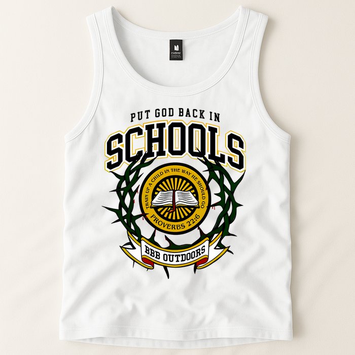 Zach Rushing Wearing Put God Back In Schools Tank Top