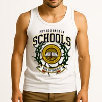 Zach Rushing Wearing Put God Back In Schools Tank Top