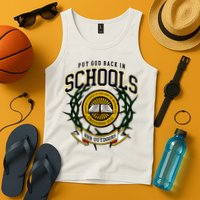 Zach Rushing Wearing Put God Back In Schools Tank Top